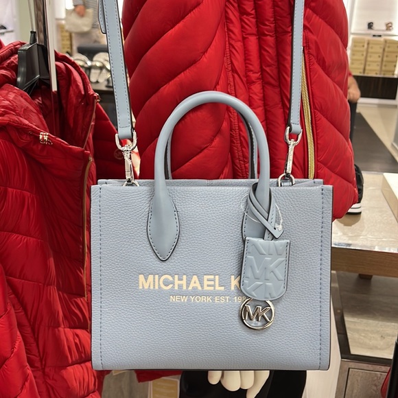MICHAEL KORS Mirella Small Shopper TZ XBody Pebbled Leather Crossbody
Pale Blue - Picture 15 of 16
